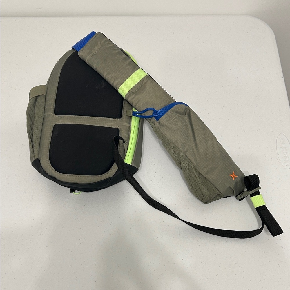 Hurley Gray and Black Backpack with Orange Accents - Picture 4 of 5